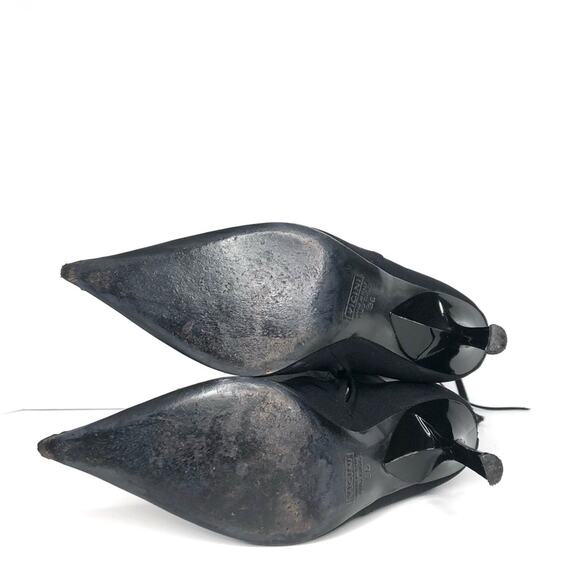 Vintage Giuseppe Zanotti Corset Mesh Knee High Pointed Toe Boots 36 - Picture 8 of 10